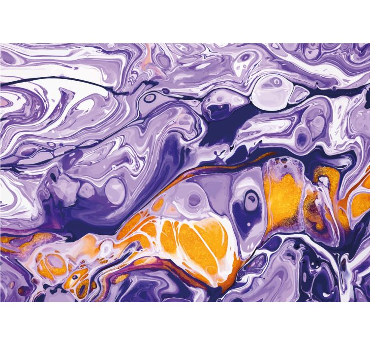 Abstract mural wallpaper fluid purple swirl - TenStickers
