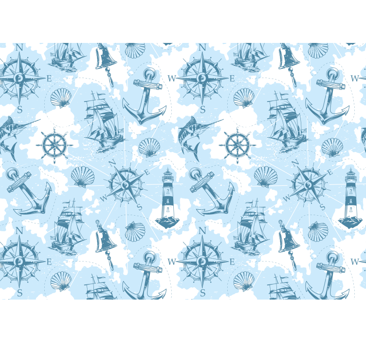 Landscape wall mural marine adventure theme - TenStickers