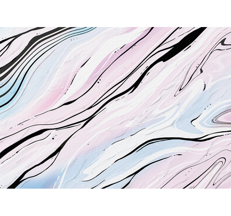 Abstract mural wallpaper flowing marble design - TenStickers