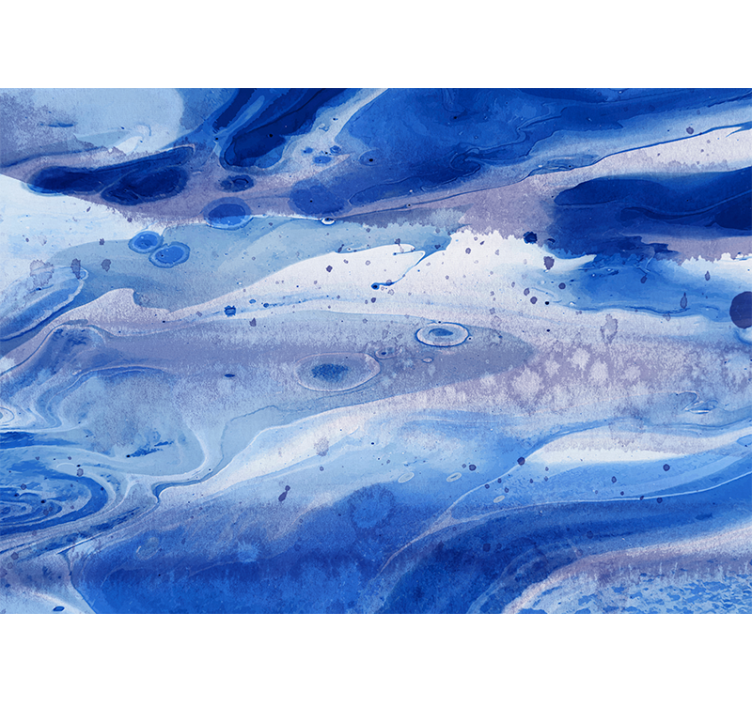 Abstract mural wallpaper ocean wave designs - TenStickers