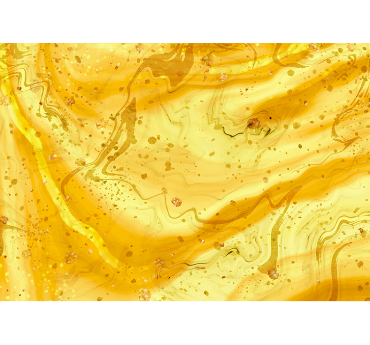 Wall mural pattern golden marble swirls - TenStickers