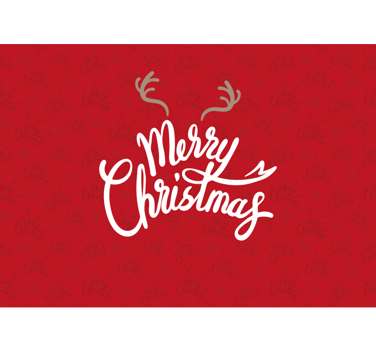 Wall mural christmas joyful christmas greeting - TenStickers