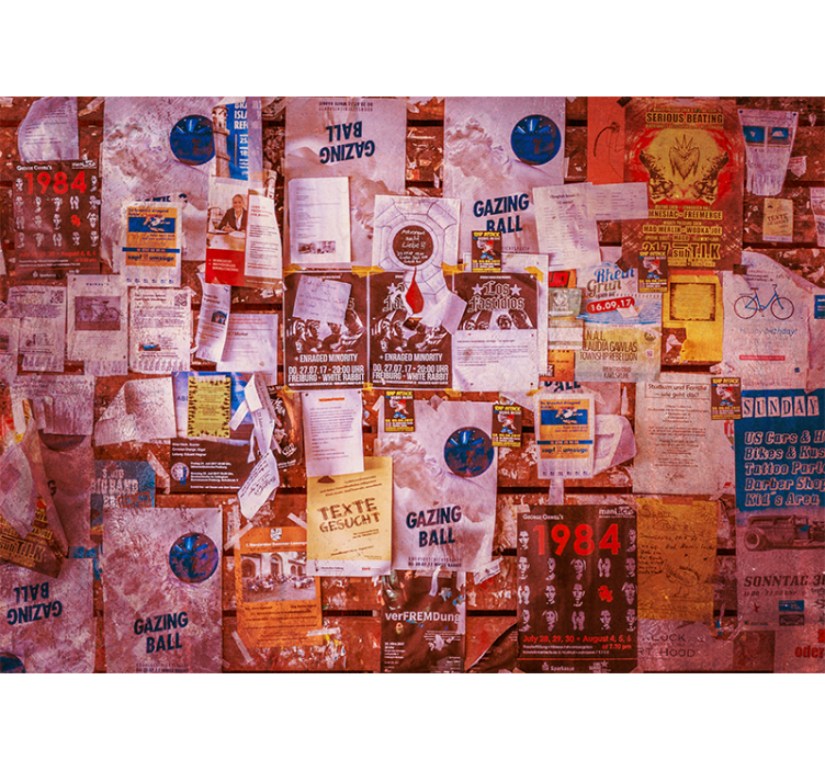 Urban collage poster urban art wall mural - TenStickers