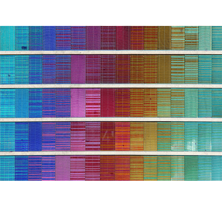 Abstract mural wallpaper color spectrum design - TenStickers