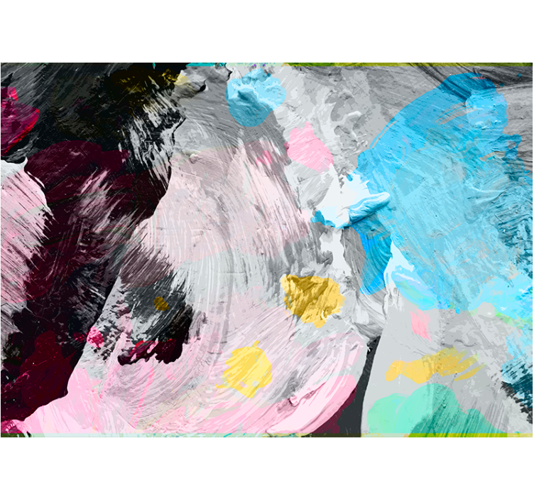 Abstract mural wallpaper dynamic paint strokes - TenStickers