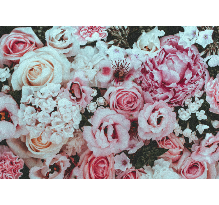 Flowers wall mural floral arrangement joy - TenStickers