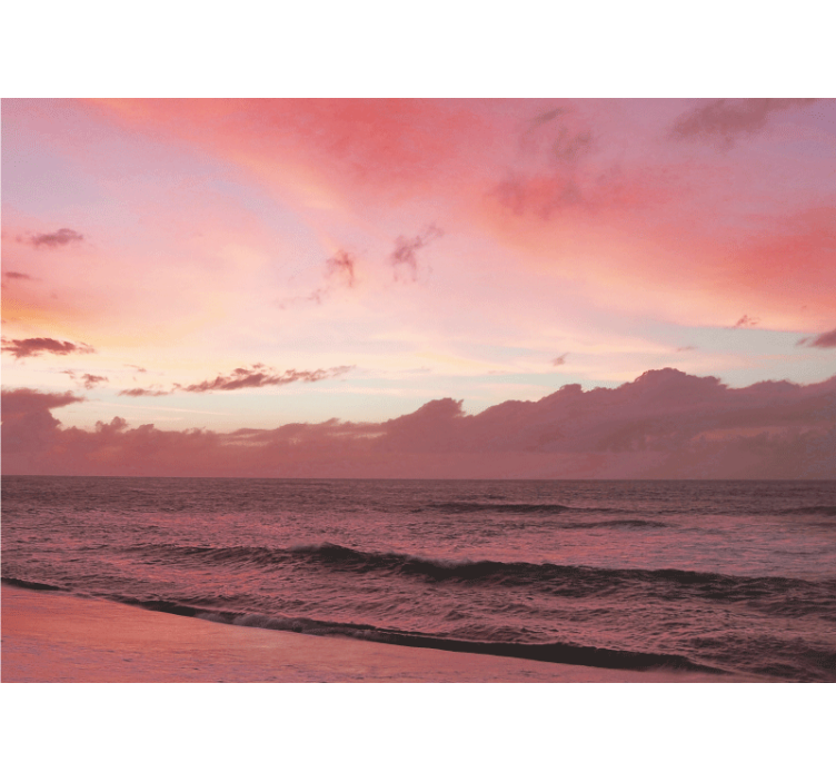 Nature wall mural tranquil sea view - TenStickers