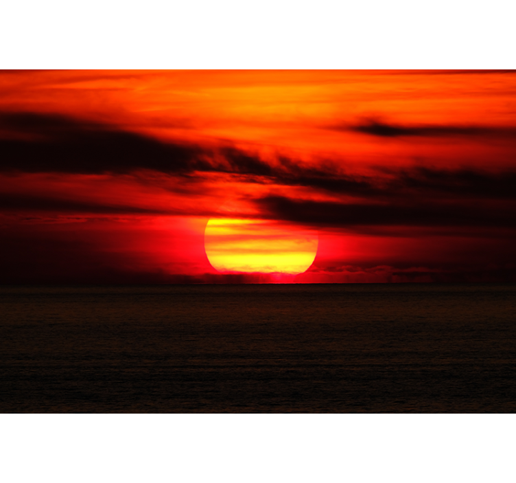 Sky mural wallpaper vibrant sunset scene - TenStickers