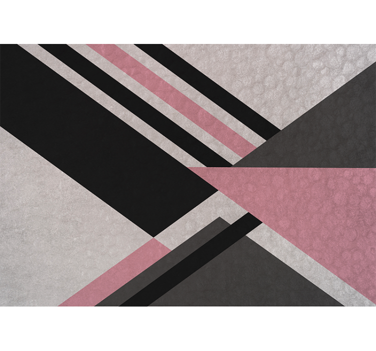 Diagonal colour blocks abstract mural wallpaper - TenStickers