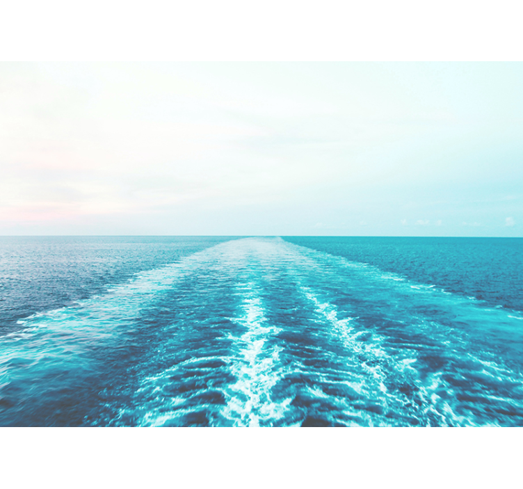 Sea wall mural ocean horizon landscape - TenStickers