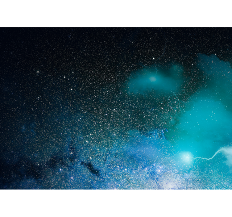 Space wall mural galaxy nebula scene - TenStickers