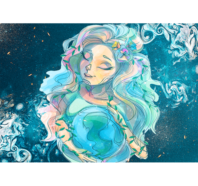 Wall mural fantasy enchanting earth guardian - TenStickers
