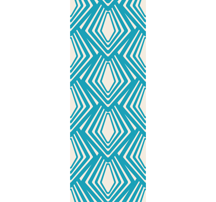 Wall mural pattern geometric diamond design - TenStickers