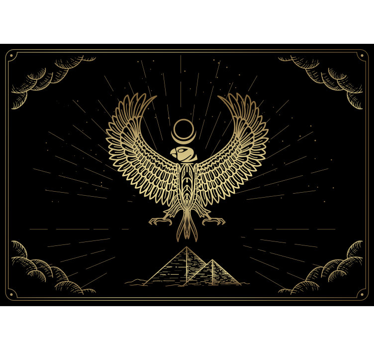 Wall mural animals eagle emblem design - TenStickers