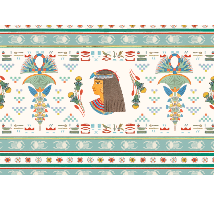 Wall mural painting egyptian woman profile - TenStickers