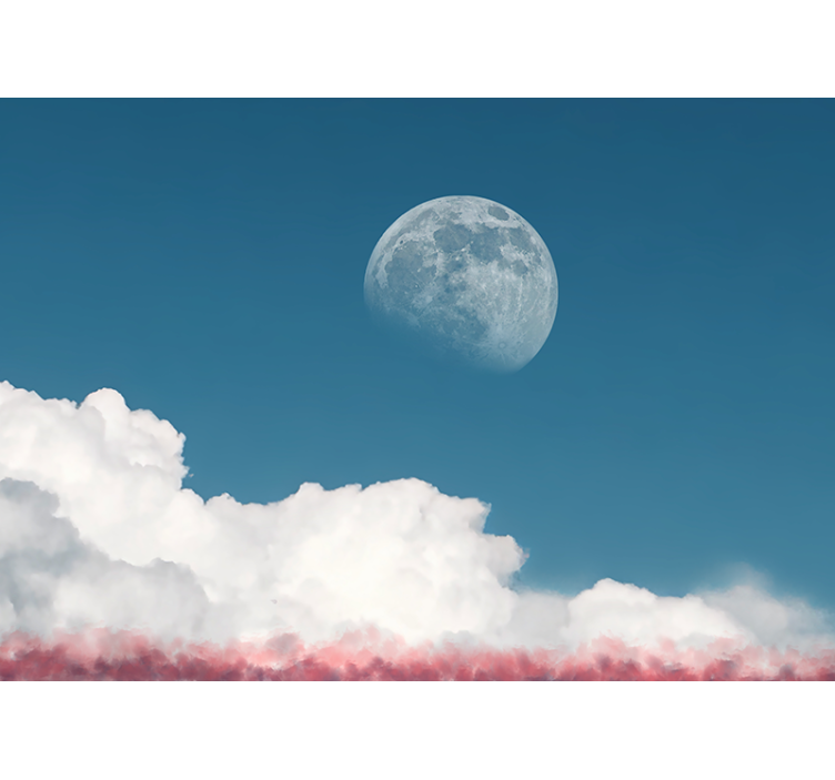 Sky mural wallpaper lunar cloud view - TenStickers
