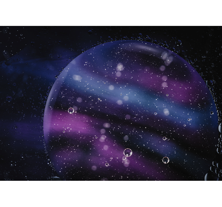 Abstract mural wallpaper cosmic bubble design - TenStickers