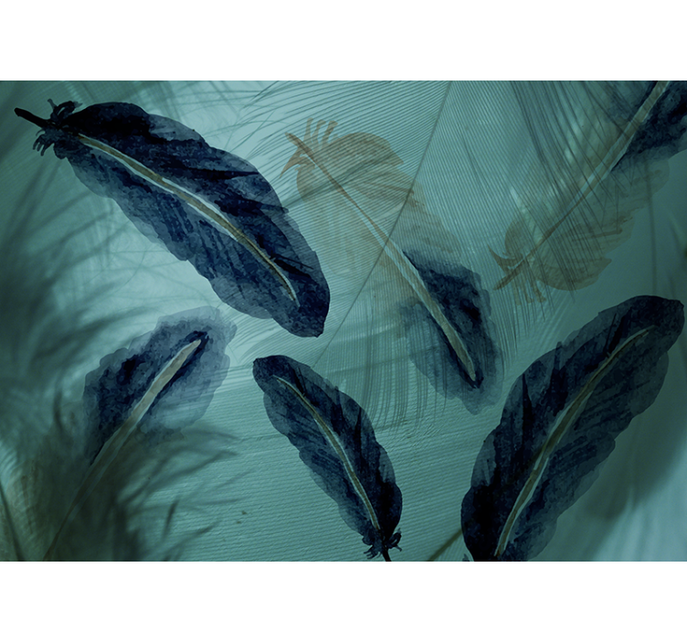 Other flowers wall mural graceful leaf designs - TenStickers