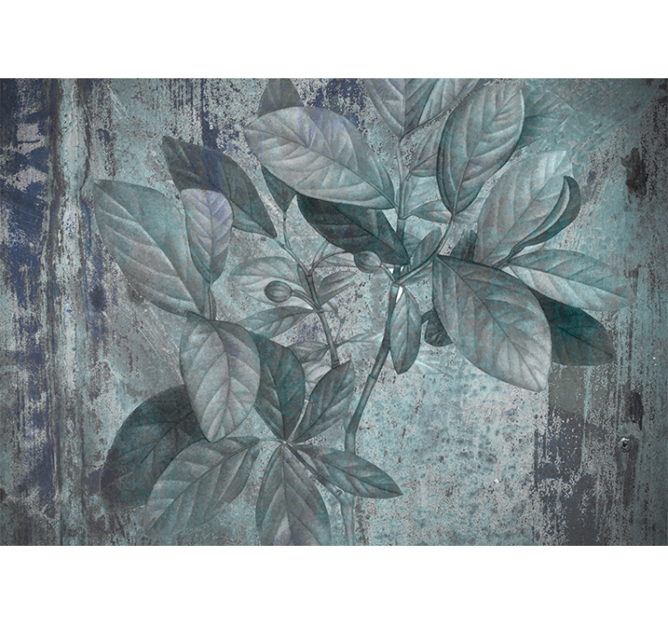 Nature wall mural leafy green sprouts - TenStickers