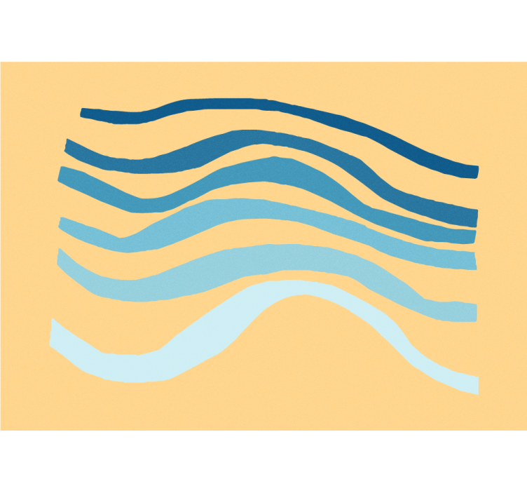 Abstract mural wallpaper wavy lines texture - TenStickers