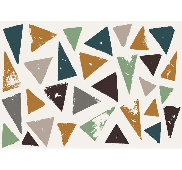 Geometric Shapes Composition abstract mural wallpaper - TenStickers