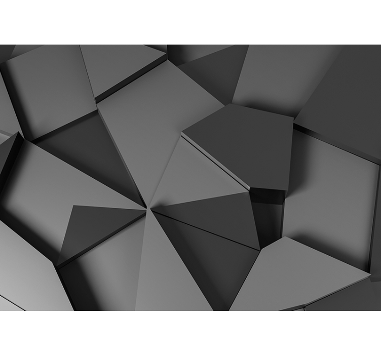 Geometric Structure Surface wall mural pattern - TenStickers