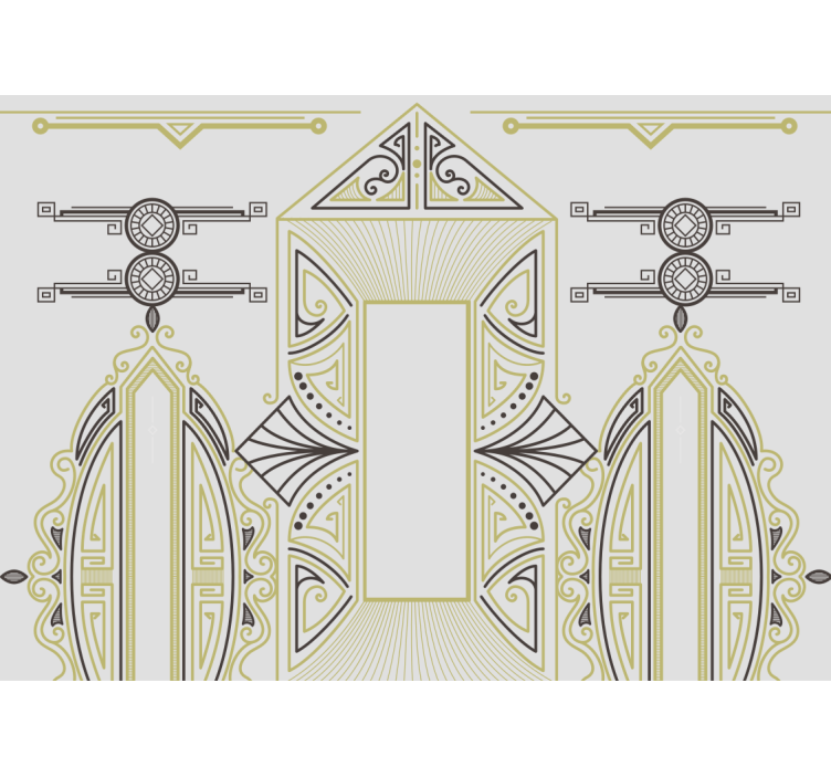 Geometric elegance wall mural painting - TenStickers