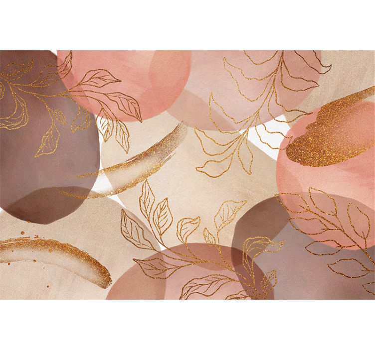 Ornamental Floral Pattern wall mural bathroom - TenStickers