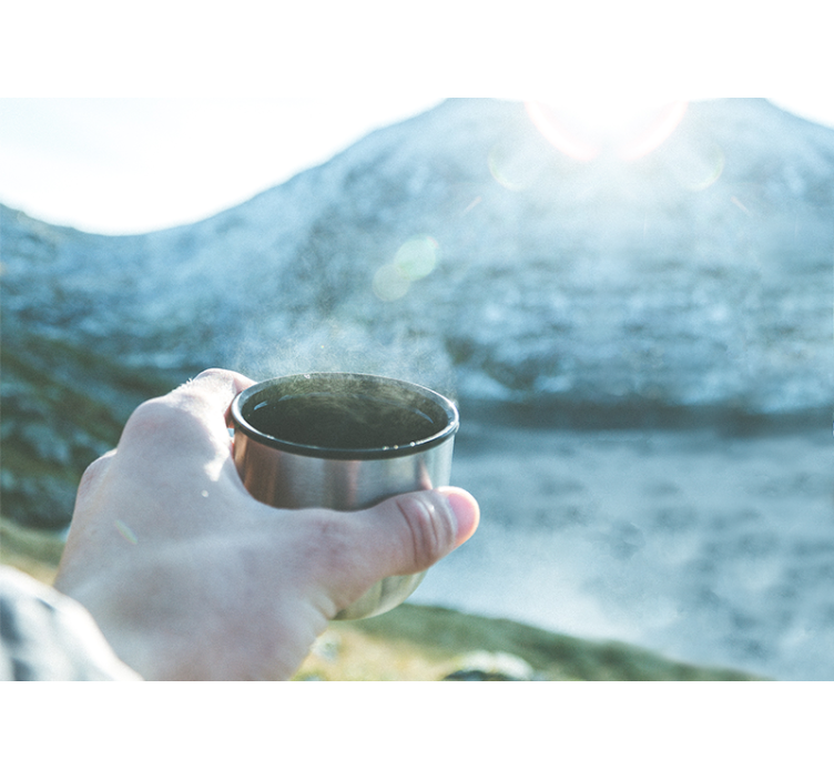 Wall mural people holding drinks - TenStickers