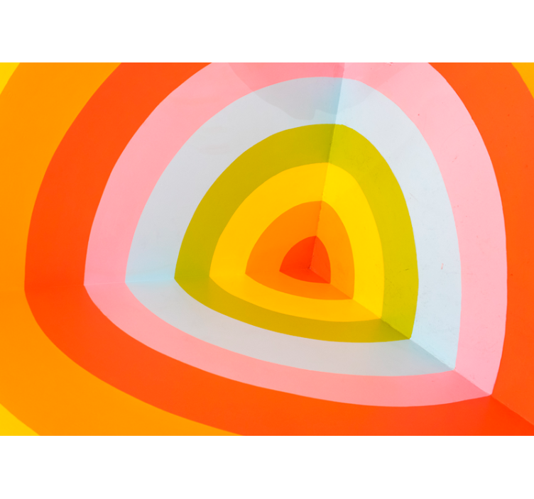 Abstract mural wallpaper colorful layered arches - TenStickers