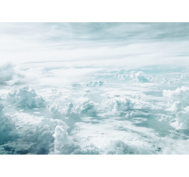 Sky mural wallpaper overcast horizon view - TenStickers