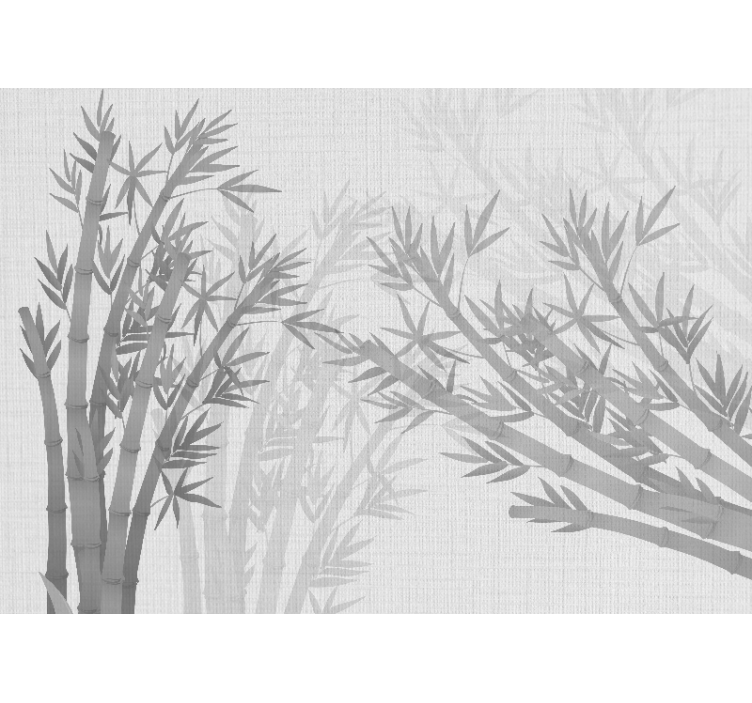 Wall mural bamboo elegant bamboo silhouettes - TenStickers