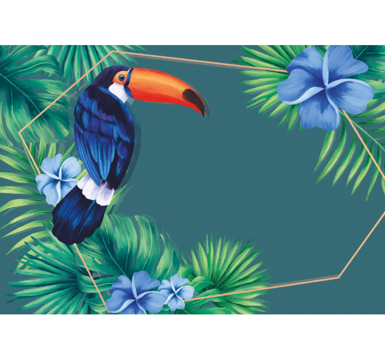 Wall mural animals tropical toucan bird - TenStickers