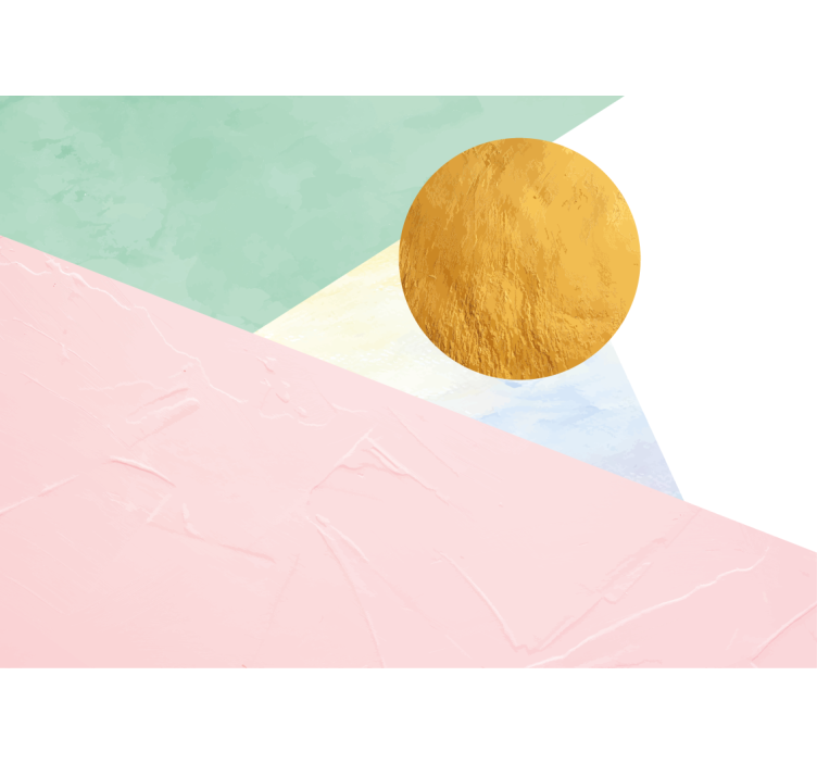Abstract mural wallpaper elegant geometric forms - TenStickers