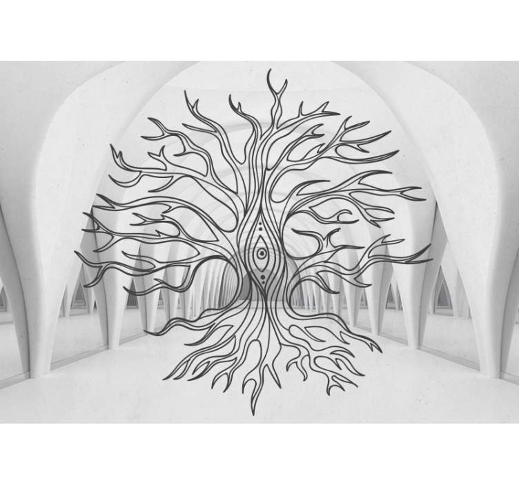 Nature wall mural tree symbolism - TenStickers