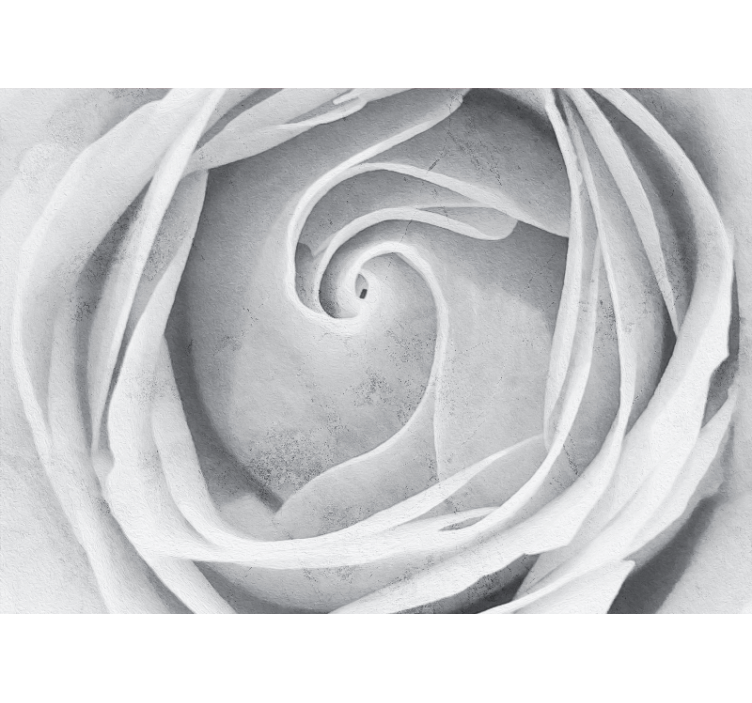 Flowers wall mural elegant rose spiral - TenStickers