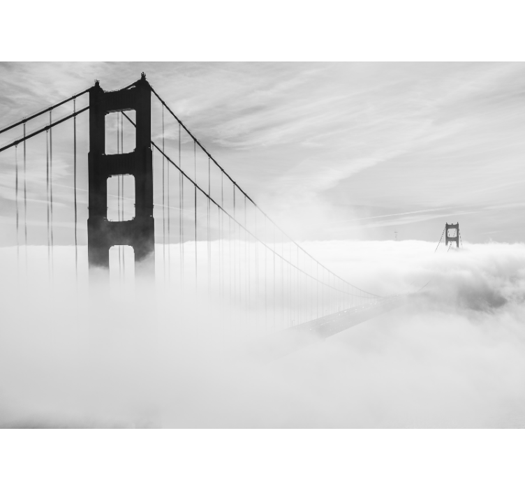 Wall mural city golden gate extension - TenStickers