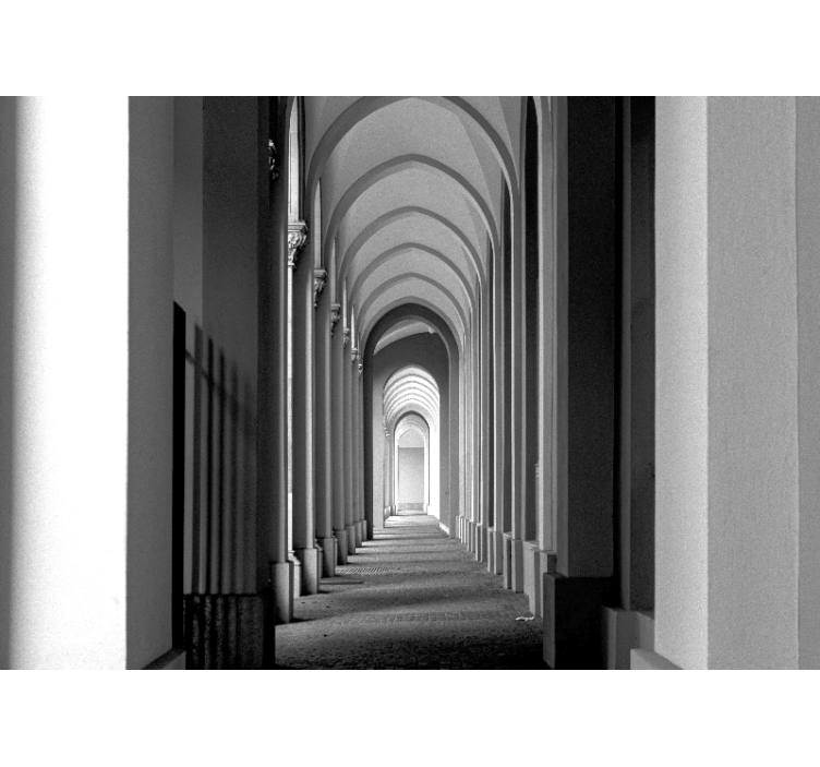 Wall mural city architectural archway view - TenStickers