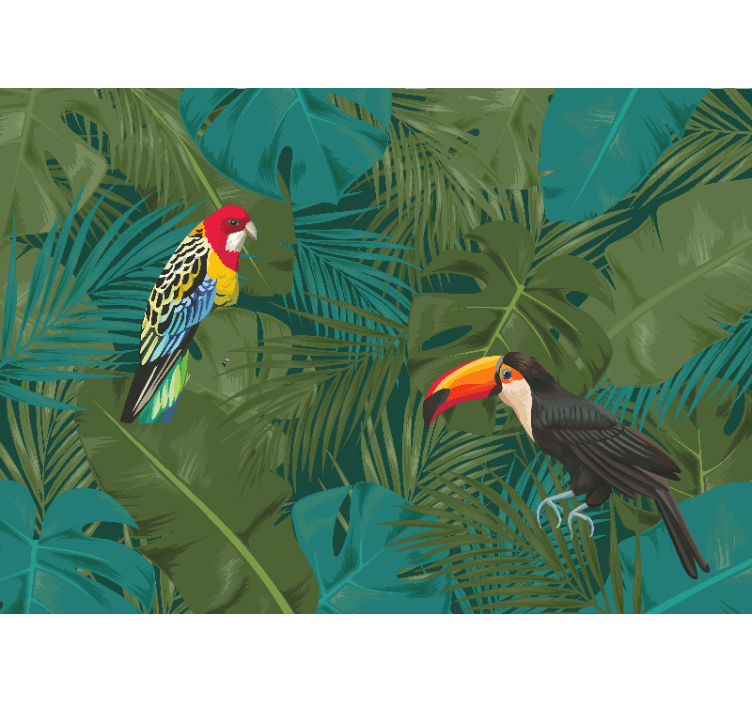 Enchanted Jungle Forest Wall Mural - TenStickers
