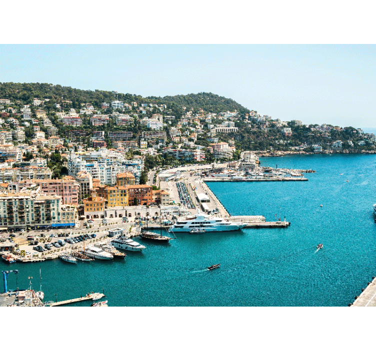 Wall mural city coastal city view - TenStickers