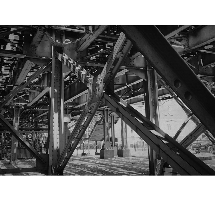 Wall mural city urban structural design - TenStickers