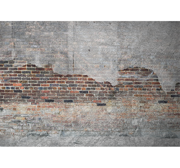 Stone wall mural urban brick texture design - TenStickers