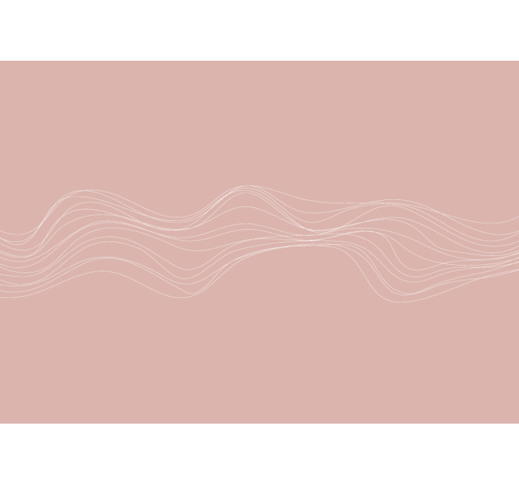 Wall mural pattern elegant curved lines design - TenStickers