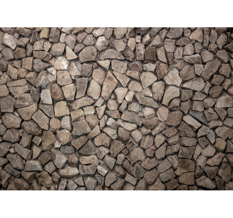 Stone wall mural with natural rock finish - TenStickers