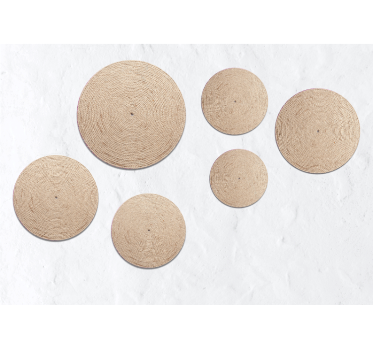 Other wall mural pattern natural circle designs - TenStickers