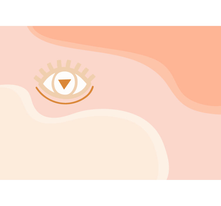 Abstract mural wallpaper stylized eye design - TenStickers