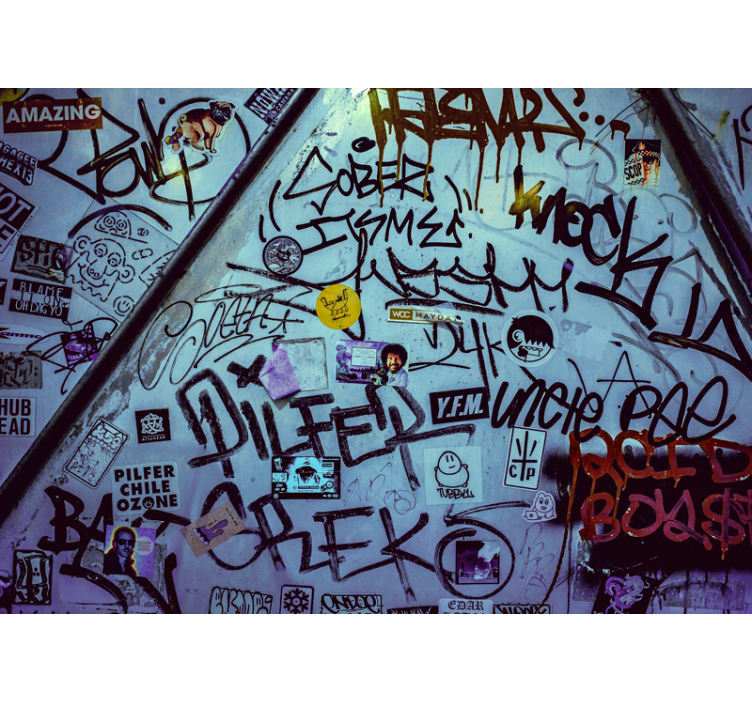 Urban tagging art urban art wall mural - TenStickers