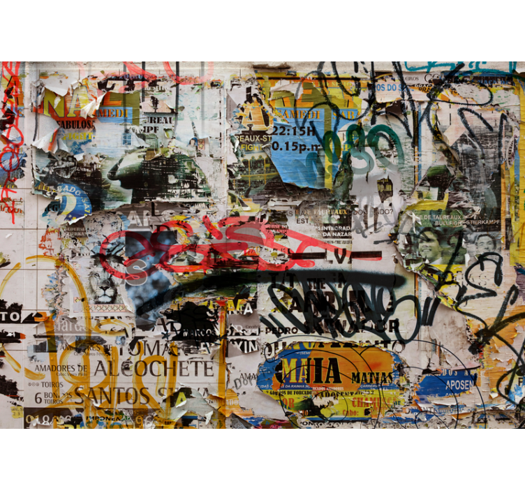 Urban art wall mural urban art collage - TenStickers