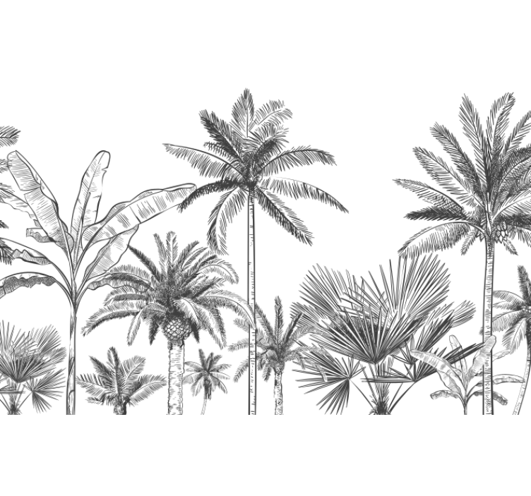 murale de la jungle Wall mural - TenStickers