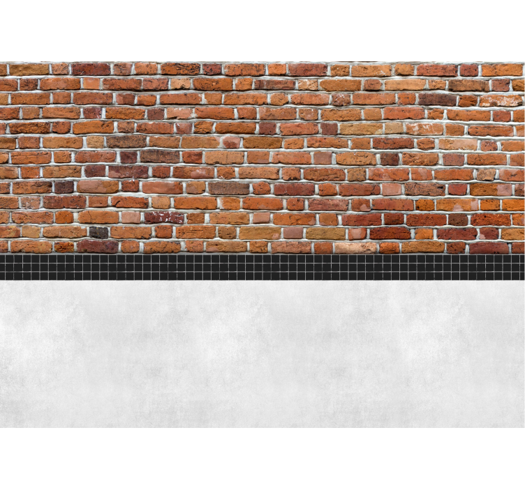 Bricks tile mural for wall - TenStickers